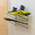 thumbnail image 1 of StoreYourBoard Avon Wakeboard Storage Rack, 2 Level Wall Mount Water Ski and Wake Surf Board Organizer, Natural Wood and Solid Steel, Holds 100 lbs, 1 of 6