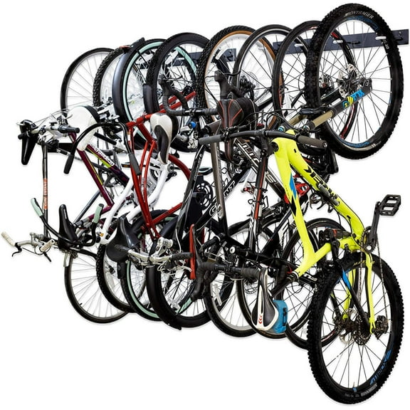 BLAT Bike Wall Storage Rack Holds 8 Bicycles | Heavy-Duty Garage Hanger
