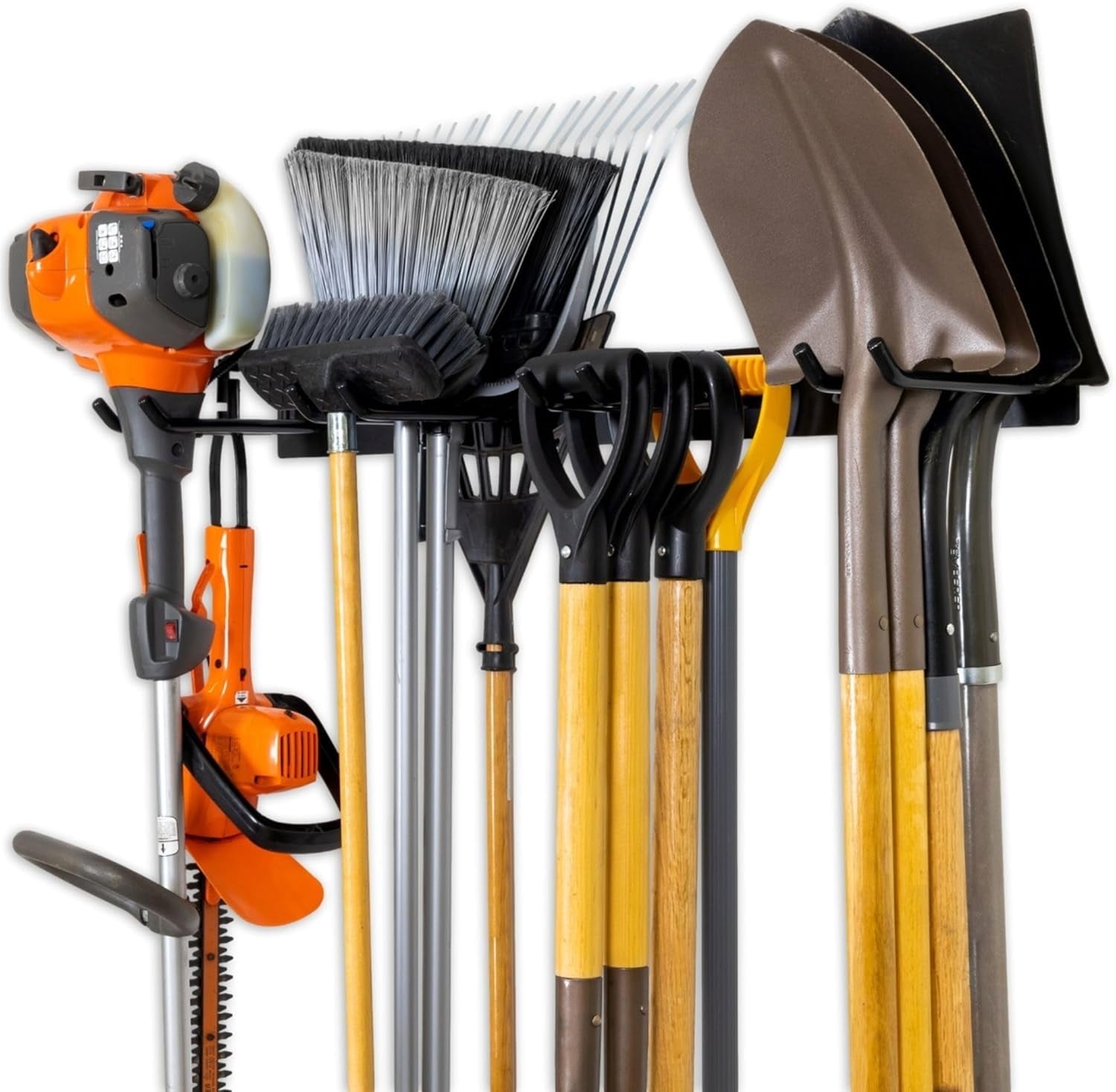 StoreYourBoard BLAT Tool Storage Rack, Garage Wall Mount Organizer, Heavy-Duty Solid Steel Max 325 lbs, Holds Garden Tools, Shovels, Rakes, Brooms, Cords, Hoses, Ropes, and More - Walmart.com
