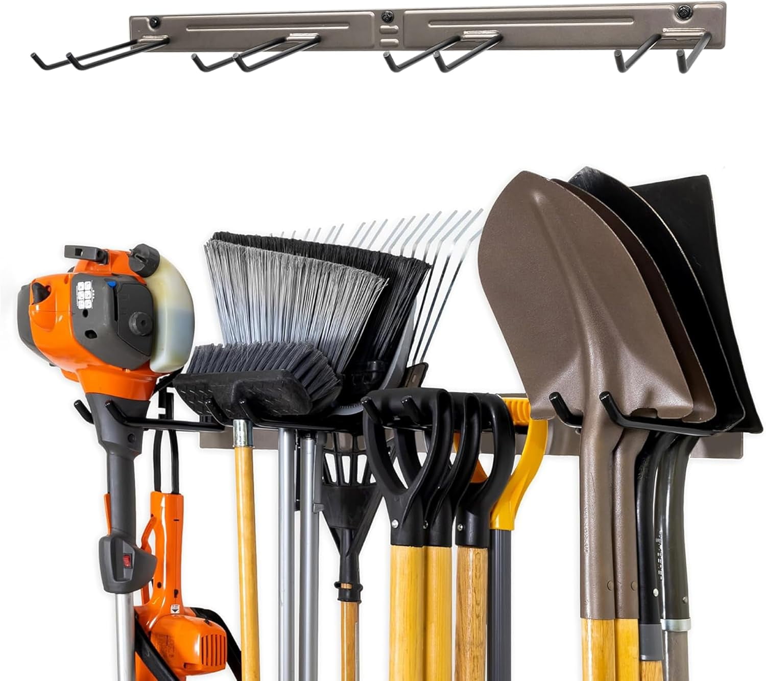 Two Car Rake Storage StoreYourBoard Bedrock Tool Garage Tool Organizer Wall Mount, Garage ...