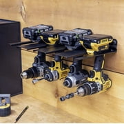 StoreYourBoard Electric Drill Storage Rack, Hanging Wall Mounted Organizer, Steel, Holds 4 Drills, 35 lbs