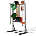 thumbnail image 1 of StoreYourBoard Freestanding Tool Storage Rack, Garage Floor Stand, Adjustable Garden Tool Organizer, Industrial Steel, 1 of 1