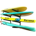 thumbnail image 1 of Outdoor Paddleboard Storage Rack | Wall Mount | Holds 4 SUPs | Adjustable Organizer, 1 of 7