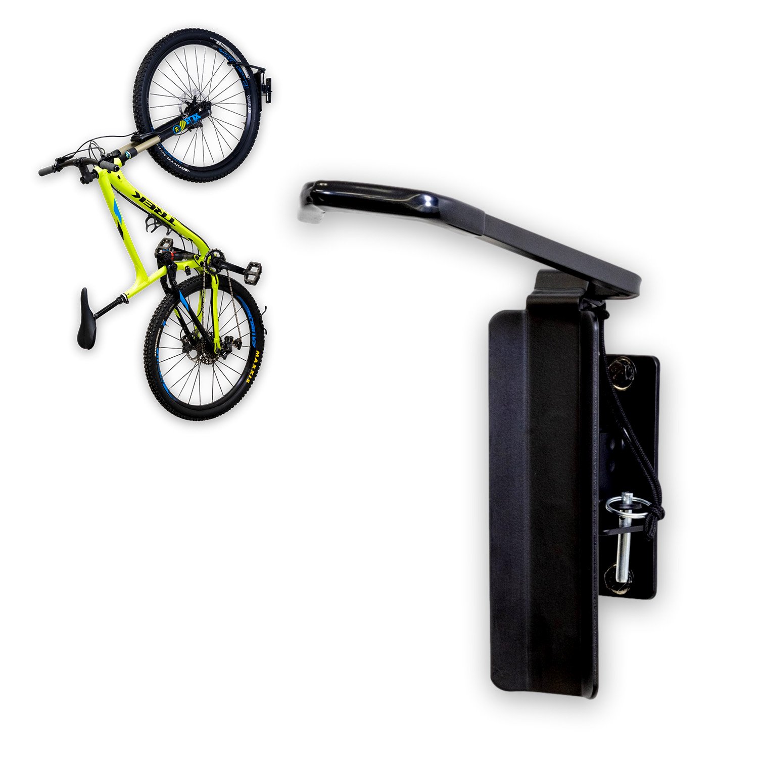 swivel bike rack wall