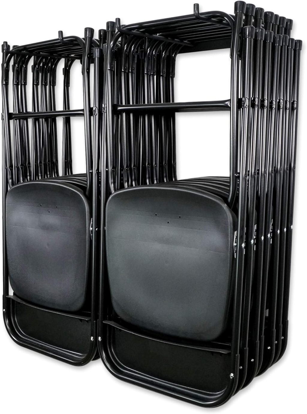 StoreZYSP Double Chair Storage Rack – Pack Heavy Duty Folding