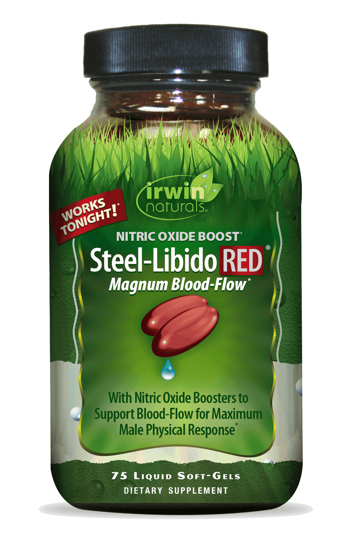 Irwin Naturals Steel-Libido RED 75 Liquid Soft-Gels