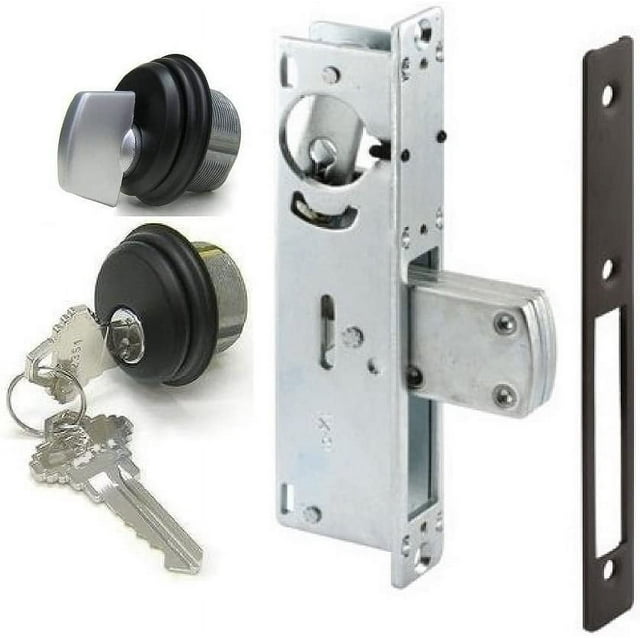 Storefront Door Mortise Lock Deadbolt & Cylinder Combo, in Duronotic (1