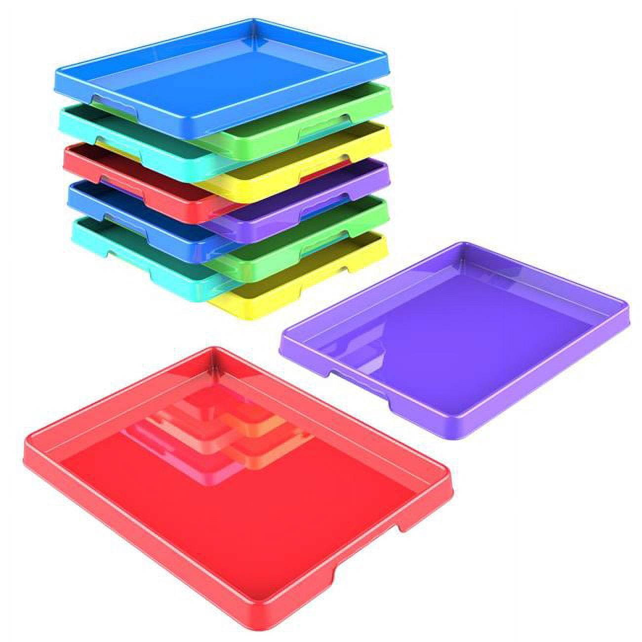 Storex 12 x 16 in. Sorting & Crafts Tray, Assorted Color - Pack of 12 ...