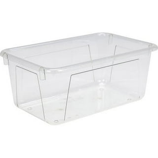 Storex Crystal Clear Cubby Bin - 5.2 Storex Crystal Clear Cubby Bin - 5.2