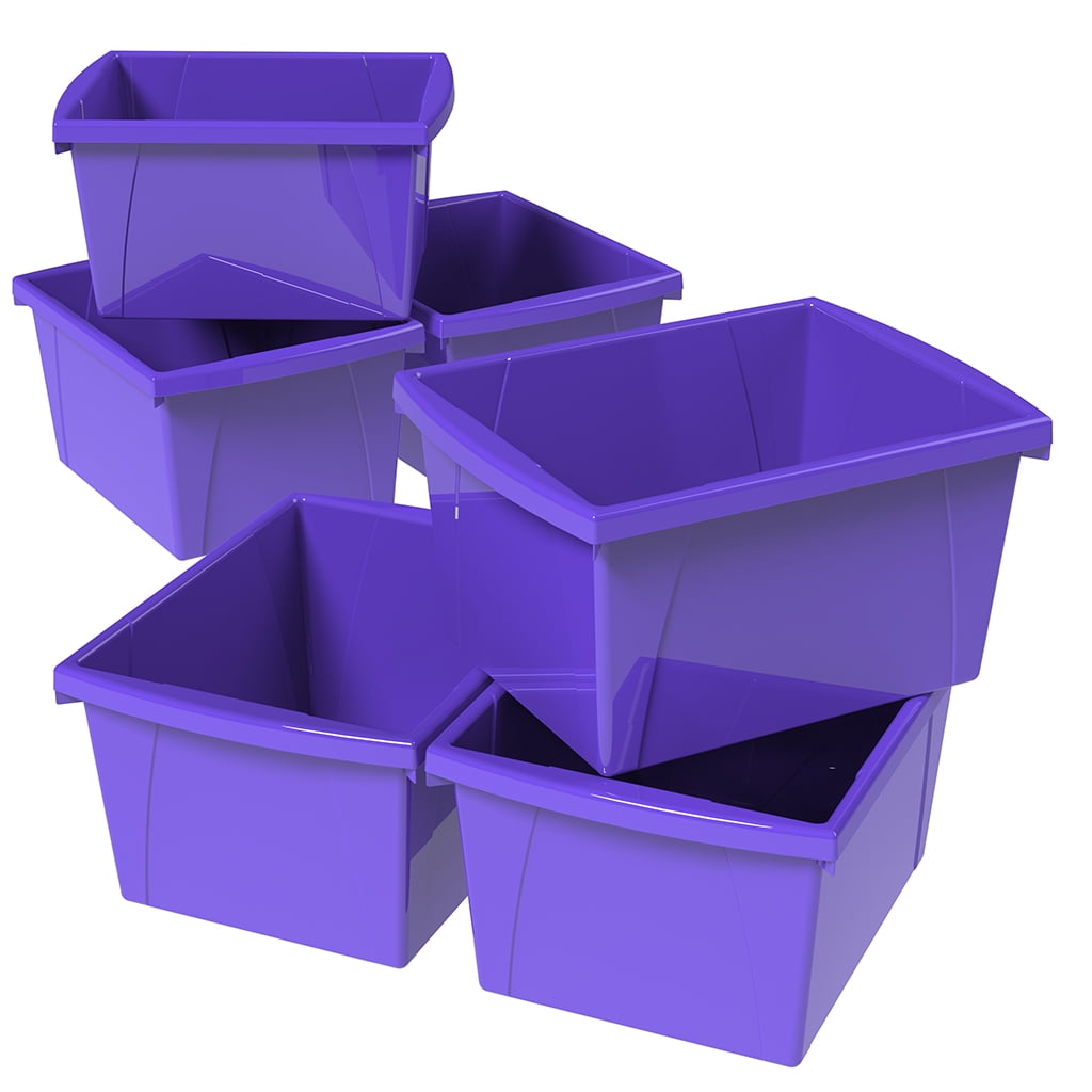 4 Gallon Storage Bin, Purple