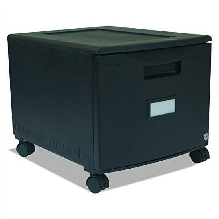 Single-Drawer Mobile Filing Cabinet, 1 Legal/Letter-Size File Drawer, Black, 14.75 Single-Drawer Mobile Filing Cabinet, 1 Legal/Letter-Size File Drawer, Black, 14.75