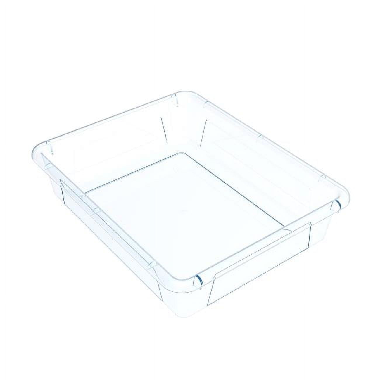 Storex 62531U05C Letter Size 10 x 13 x 3 in. Flat Storage Tray