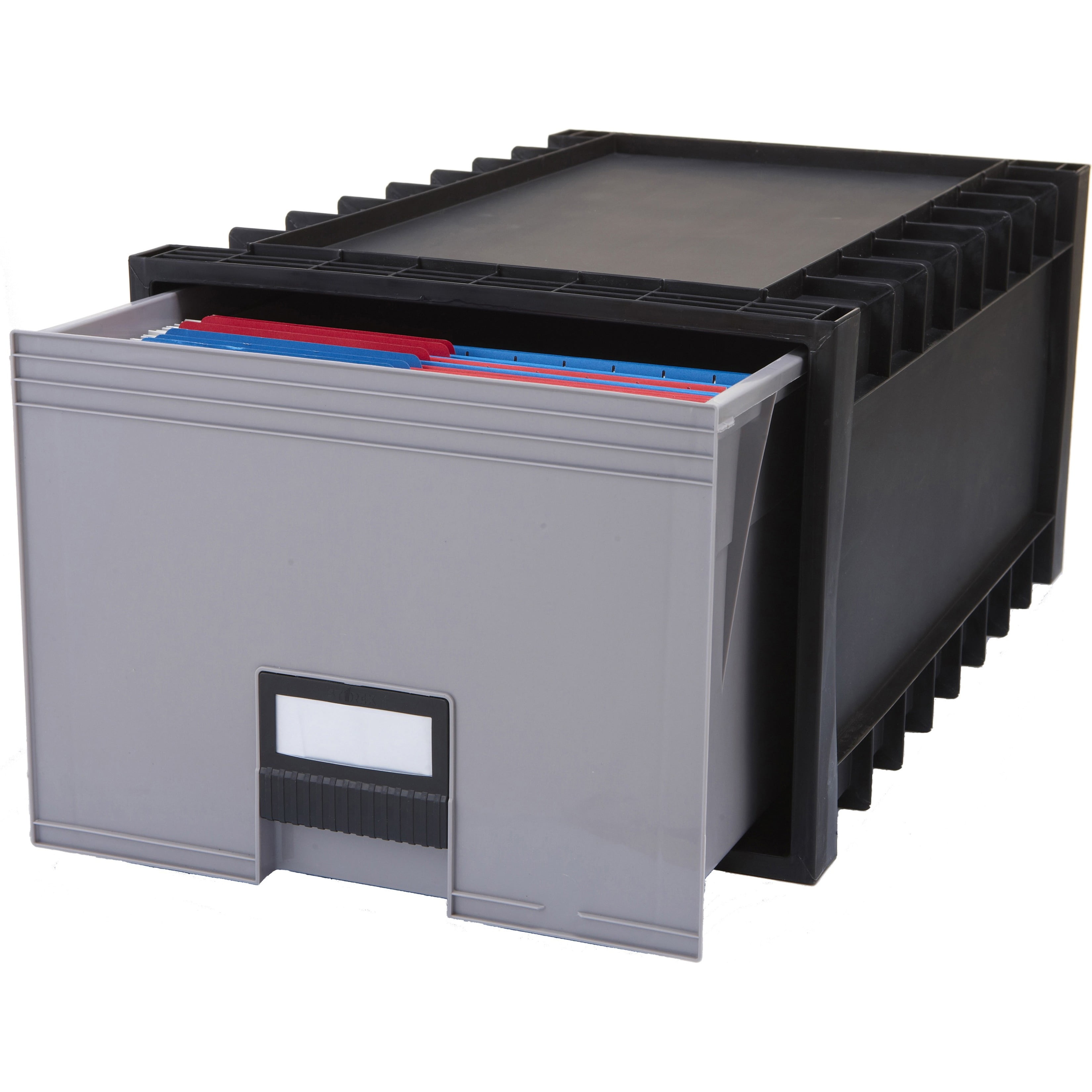 Black and Gray Water Resistant Mobile Archive Storage Box