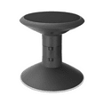 thumbnail image 1 of Storex Backless Plastic Wiggle Stool, Adjustable 12-18 inch Seat Height, Black, 00300U01C, 1 of 12
