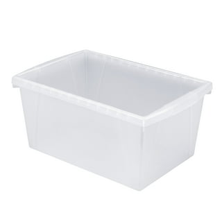 Storex 61515U06C Classroom Storage Bin, Assorted Colors, Color Assortment  Will Vary, Case of 6, 5.5 Gallon; 16.75 x 11.88 x 8.25 Inches
