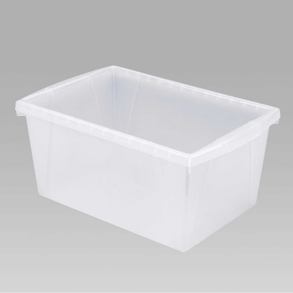Storex Classroom Storage Bin, 5-1/2 Gallon, Translucent