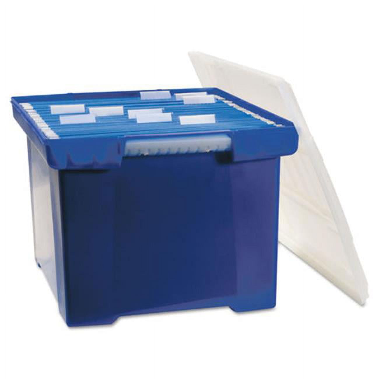 Storex Industries Corporation 61554U01C Plastic File Tote Storage Box