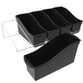 thumbnail image 1 of Storex  Large Book Bins with Metal Shelf Rack, Black - Set of 5, 1 of 1