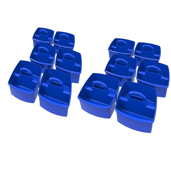 Storex Large Caddy, Blue, 12 units