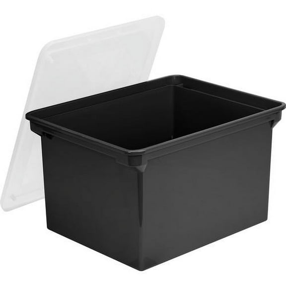 Storex Letter/Legal Tote Storage Box, 1Unit
