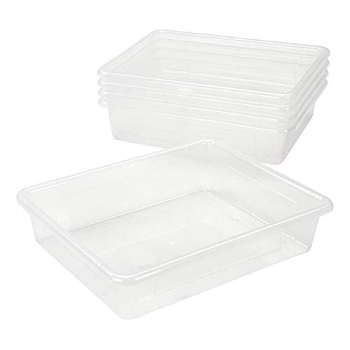 Storex Letter Size Flat Storage Tray â€“ Organizer Bin for Classroom