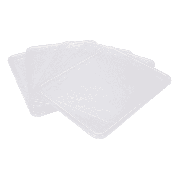 Storex Lid for Storage Tray, Letter Size, 10 x 13 Inches, Translucent, 5-Pack