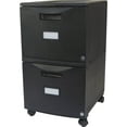 thumbnail image 1 of Storex Lightweight Plastic File Cabinet with Casters, Letter/Legal, Black, 1 of 9