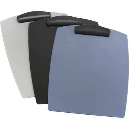 Storex Plastic Clipboard, Portable Writing Surface for Legal Size Paper, Assorted Colors, 12-Pack
