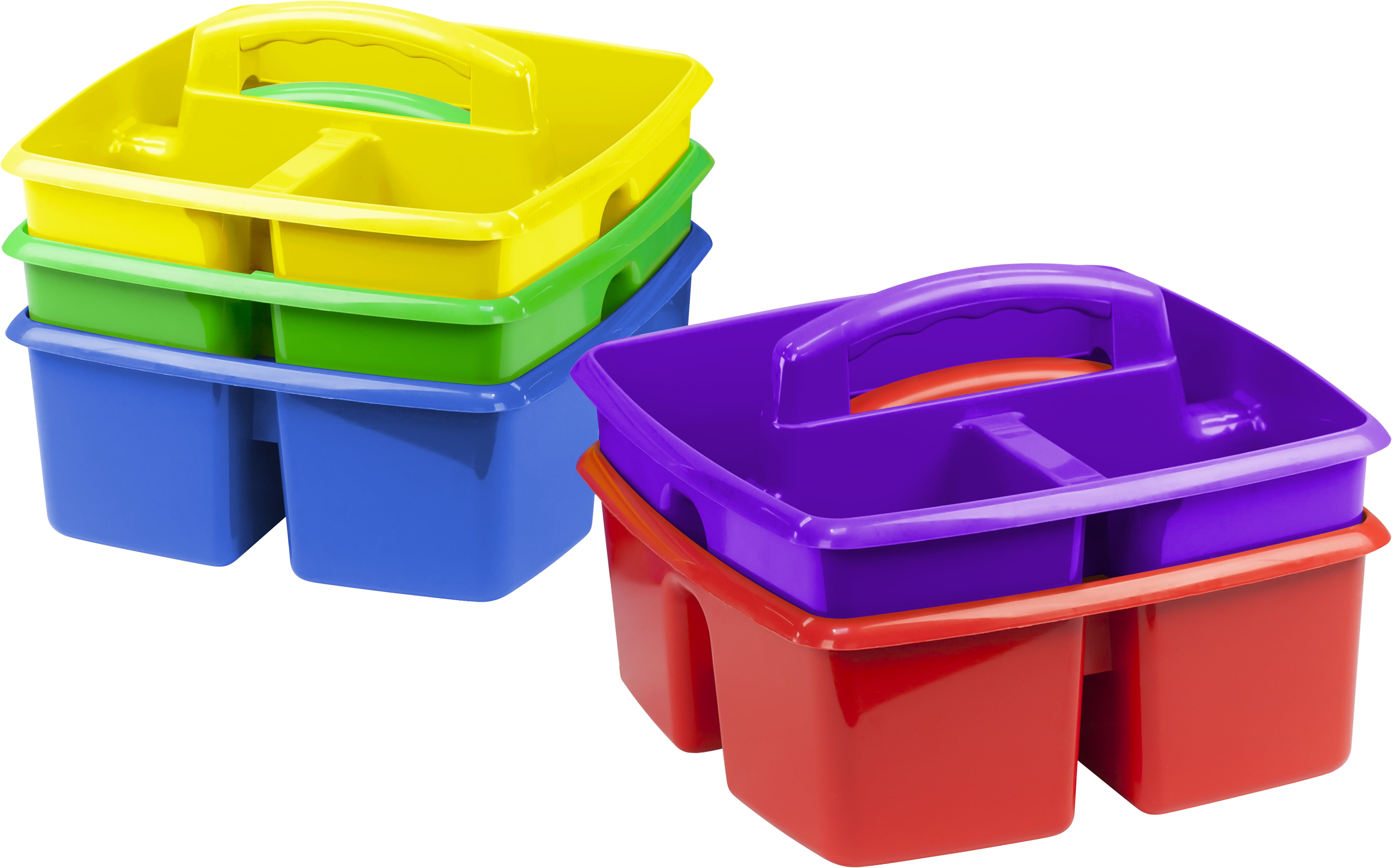 Storex Classroom Caddy, Set of 5, Assorted Colors