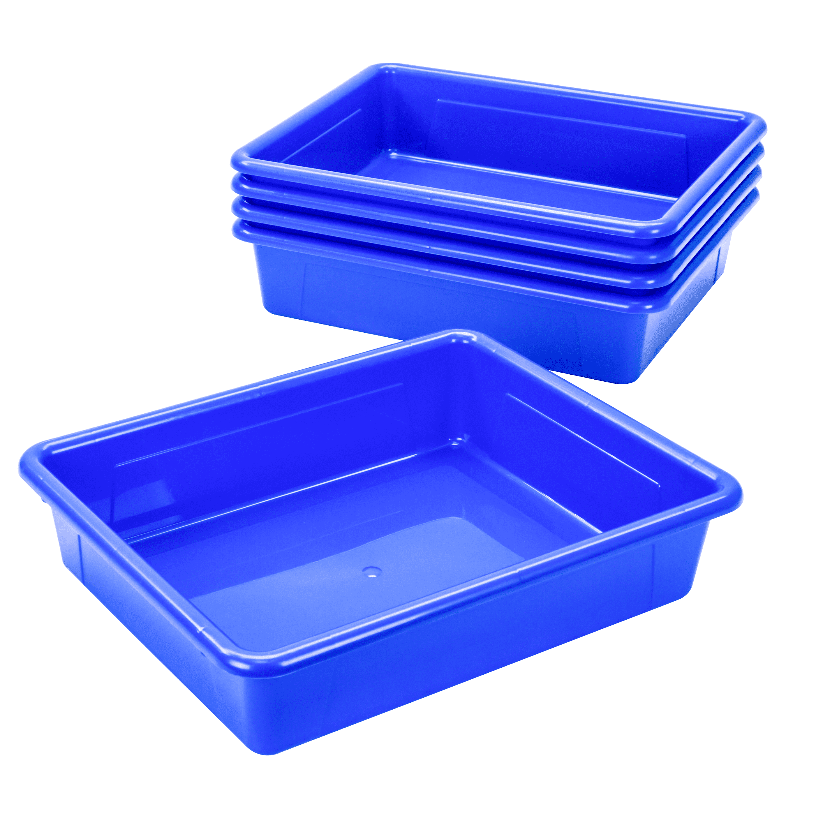 Storex Storage Tray, Letter size, 10 x 13 x 3 Inches, Blue