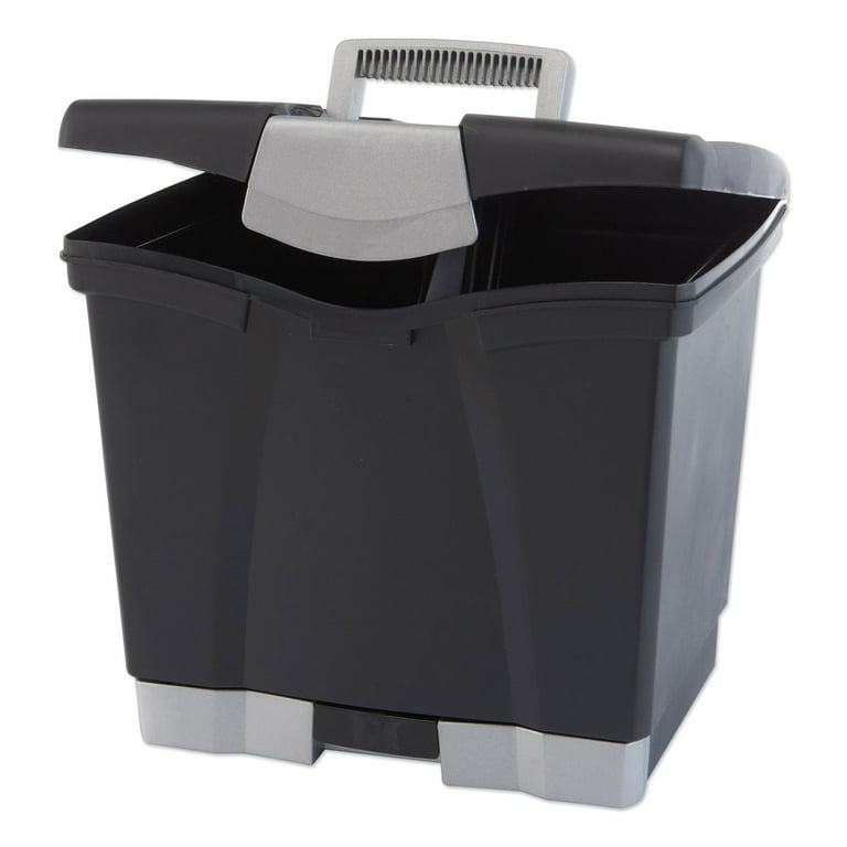 Portable File Box with Drawer, Letter Files, 14 Portable File Box with Drawer, Letter Files, 14