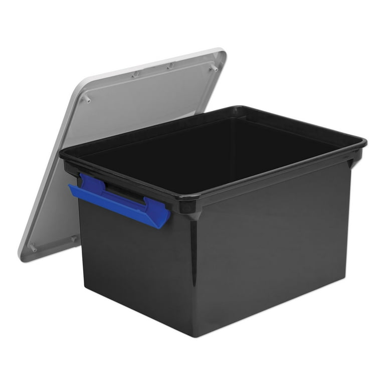 File Tote with Lid, Letter/Legal Files, 14.25 File Tote with Lid, Letter/Legal Files, 14.25