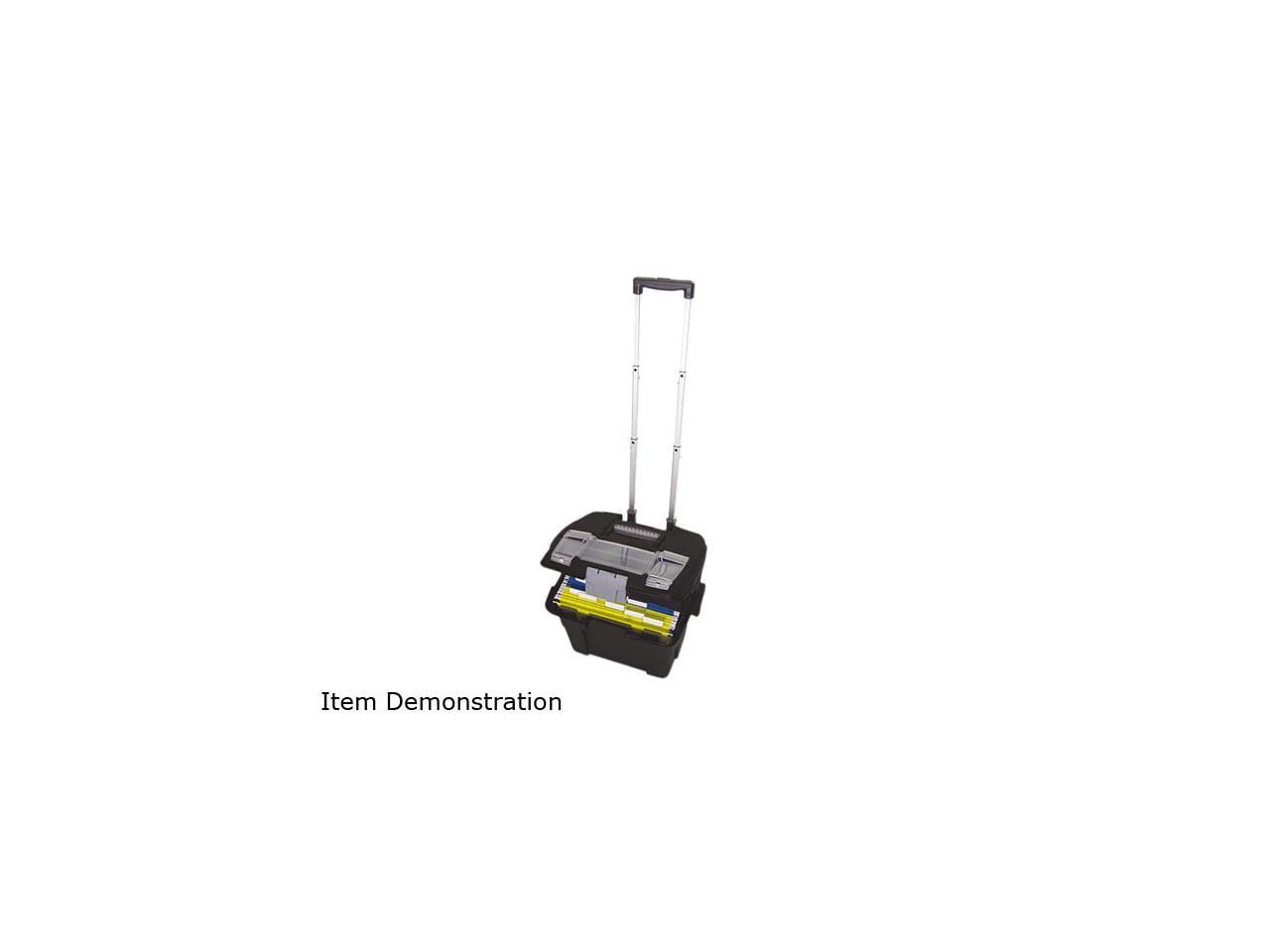 Storex Premium File Cart, 163/8 x 17 x 15, Black