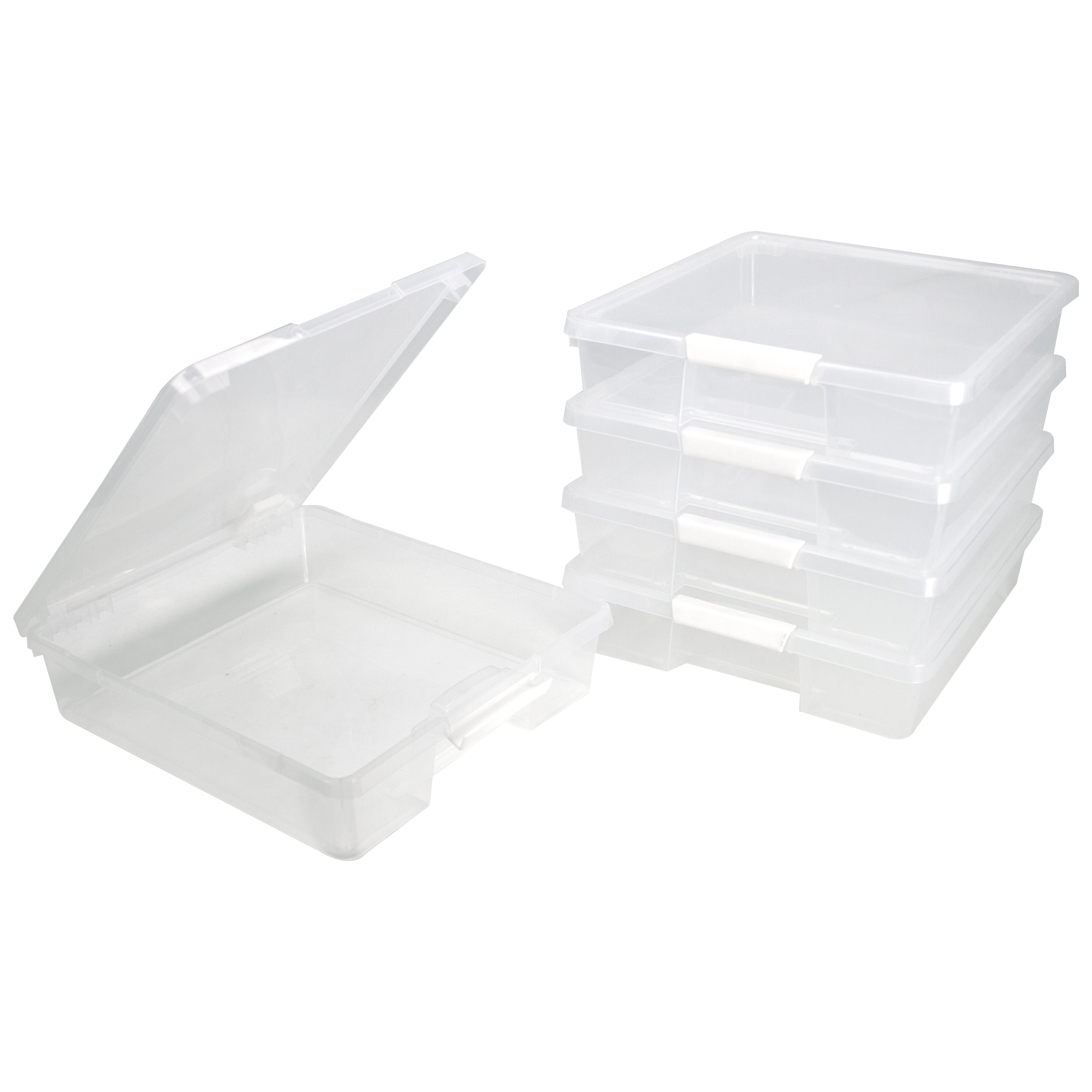 12 Pack 3.5x2.6x1.1 Inches Small Clear Plastic Box Storage