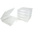 thumbnail image 1 of Storex Project Box for 12 x 12 Scrapbooking Paper, Clear, 5-Pack, 1 of 4