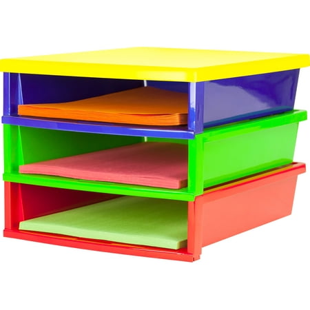 Storex Quick Stack 3-Slot Construction Paper Sorter, Multi-color, 1-Count price history and forecast - Storex 61640E01C