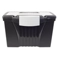 thumbnail image 1 of Storex, STX61510U01C, Portable File Storage Box, 1 / Carton, Black, 1 of 7