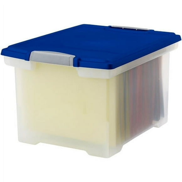 Storex Utility Totes with Locking Handles, Letter/Legal,(6 units/pack)