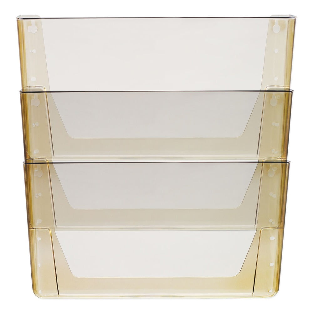 Smoke Three-Pocket Wall File Organizer, 16" x 14"
