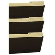 Storex Wall File, Legal 16 x 14, Three Pocket, Smoke -STX70247U06C