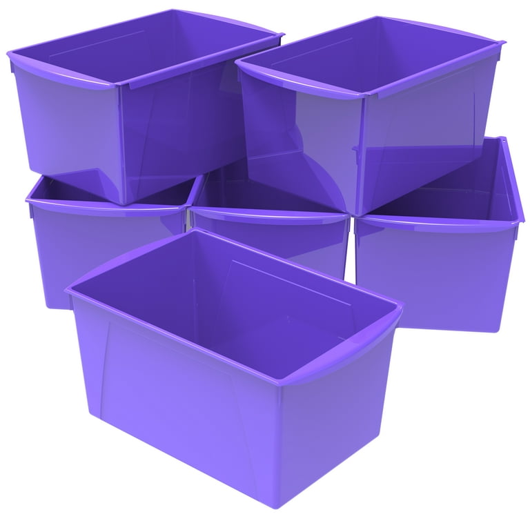 Light Purple Large Plastic Storage Bin - On Sale - Bed Bath & Beyond -  10520921