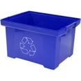 Storex XL Recycling Bin, Blue