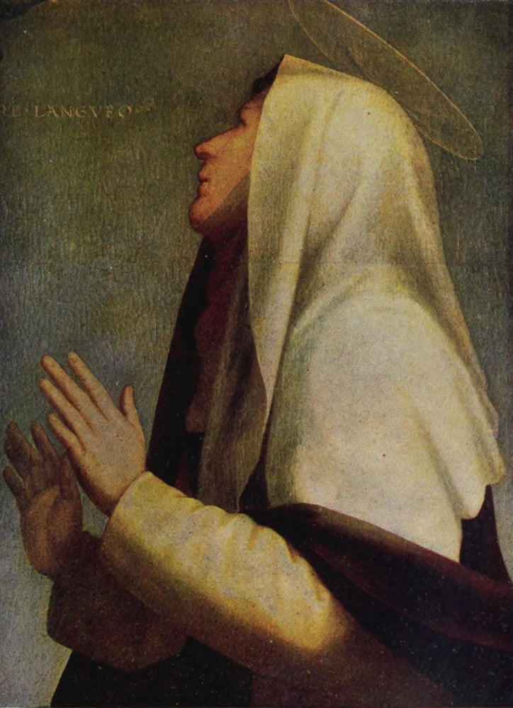 Storia dellarte Italiana 1901 Altar-piece (detail) Canvas Art - Mariotto Albertinelli (18 x 24)