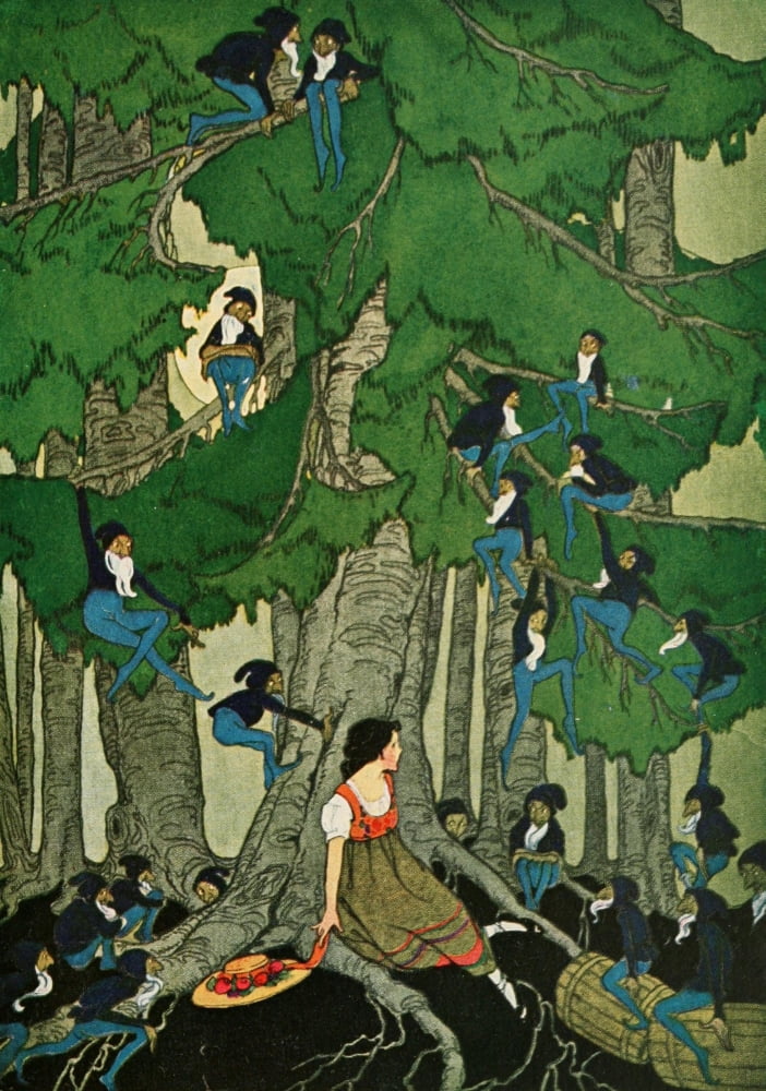 Stories 1922 They slid down the branches Canvas Art - Edna Cooke (24 x 36)