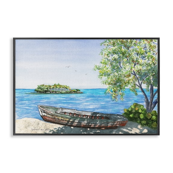 Stupell Industries Stories It Could Tell Black Framed Giclee Art, design by Christine Reichow, 12 x 18