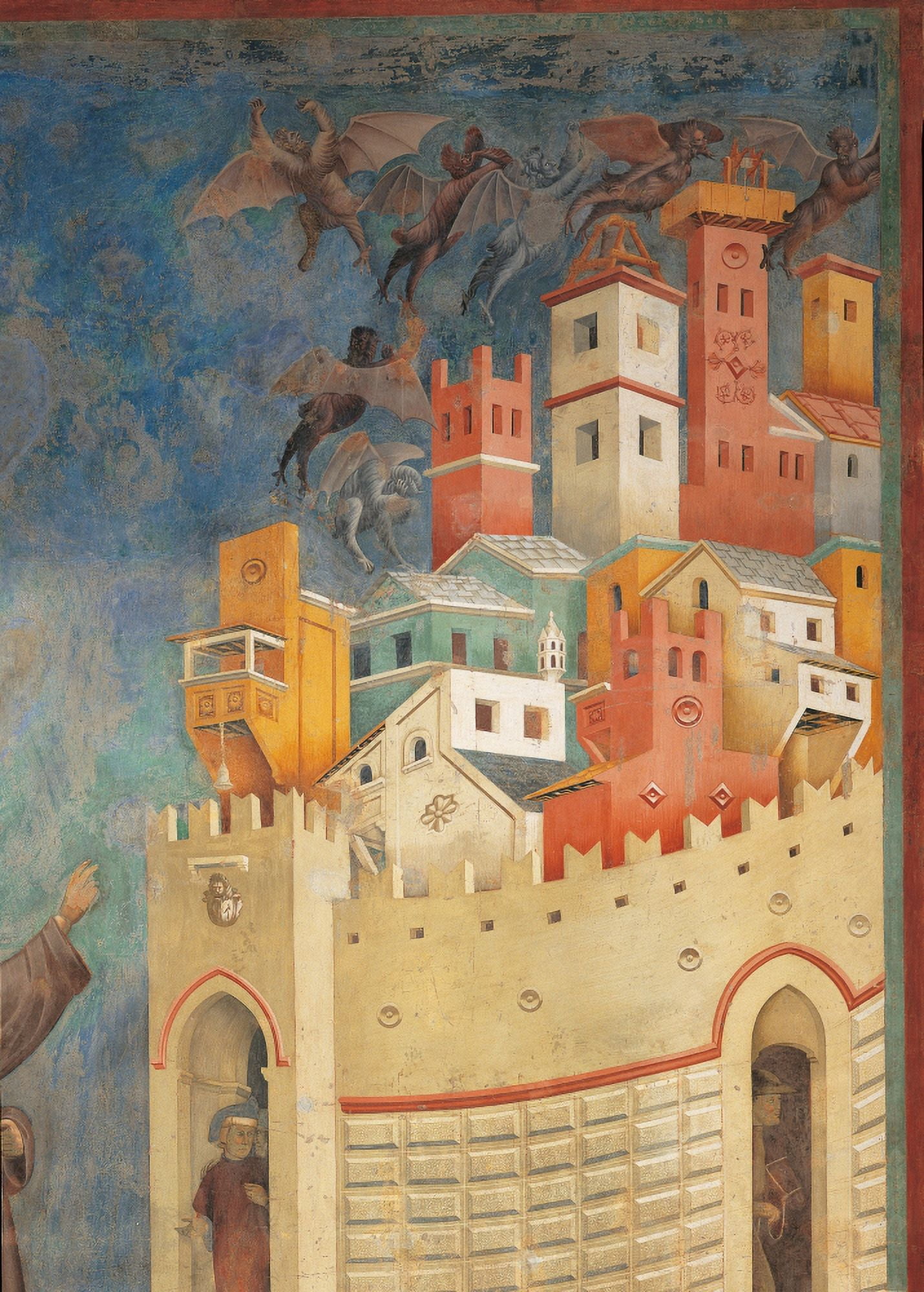Stories Of St Francis St Francis Drives The Devils Out Of Arezzo Canvas Art -  (18 x 24)