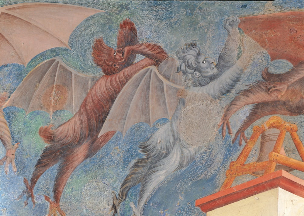 Stories Of St Francis St Francis Drives The Devils Out Of Arezzo Canvas Art - (36 x 24)