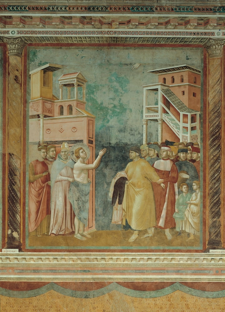 Stories Of St Francis St Francis Renounces His Fathers Goods And Earthly Wealth Canvas Art - (24 x 36)