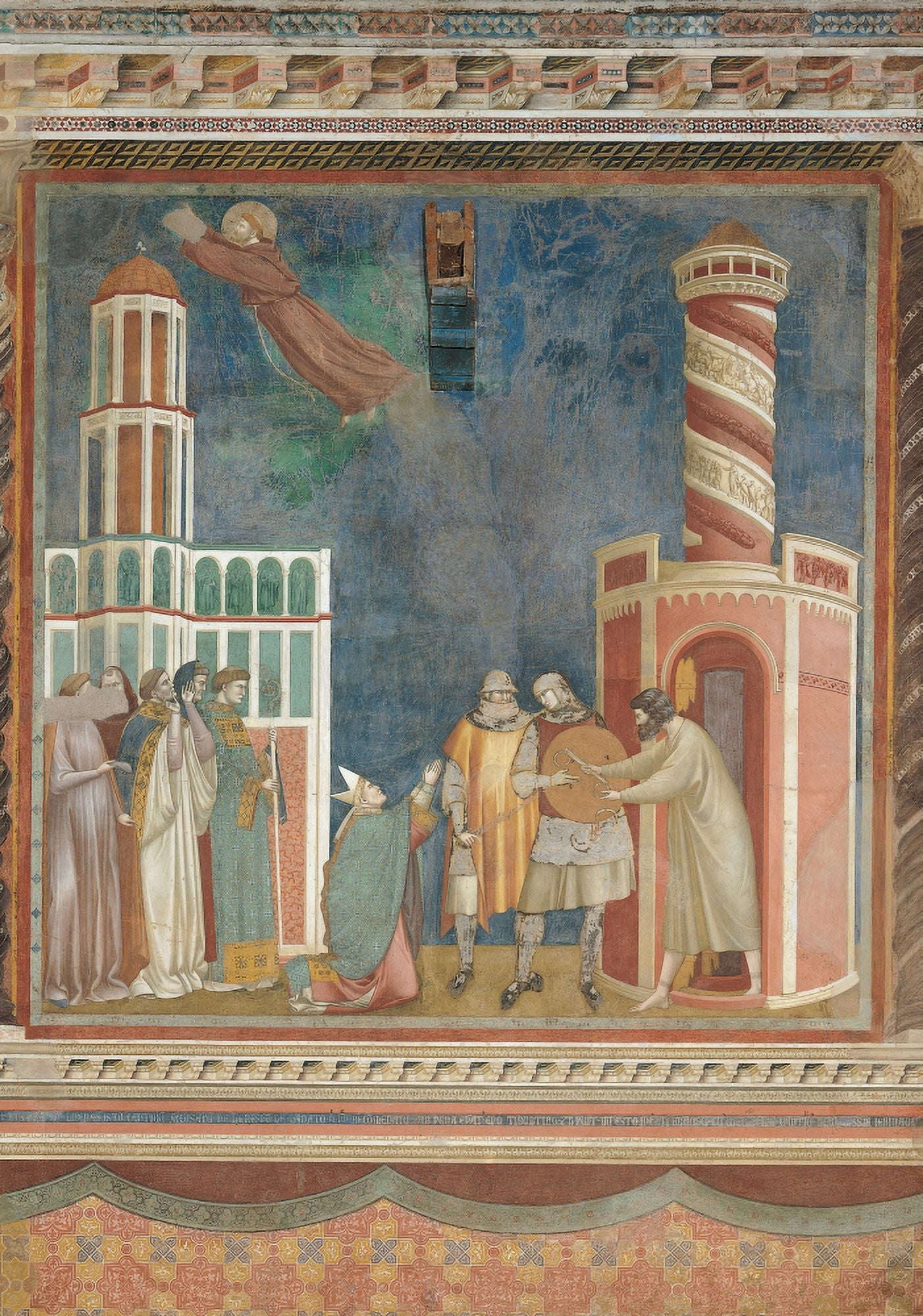 Stories Of St Francis The Liberation From Prison Of Pietro Of Assisi The Heretic Canvas Art -  (18 x 24)