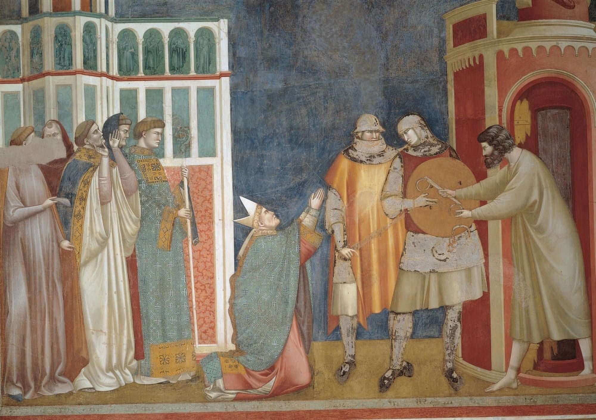 Stories Of St Francis The Liberation From Prison Of Pietro Of Assisi The Heretic Canvas Art -  (24 x 18)